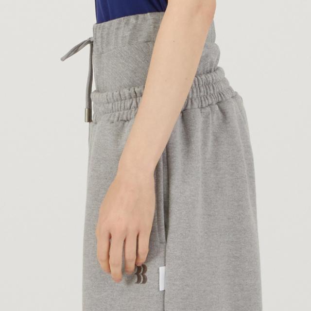 BASICKS ベイシックス Layered Sweat Trousers a-HD04P スウェットパンツ レディース メンズ ワイド ゆったり ブランド ワイドスウェットパンツ ダブルウエスト スウェット パンツ ストレート おしゃれ かわいい 可愛い カジュアル ブラック 黒 グレー_11
