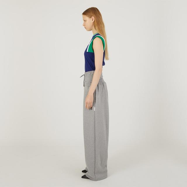 BASICKS ベイシックス Layered Sweat Trousers a-HD04P スウェットパンツ レディース メンズ ワイド ゆったり ブランド ワイドスウェットパンツ ダブルウエスト スウェット パンツ ストレート おしゃれ かわいい 可愛い カジュアル ブラック 黒 グレー_9