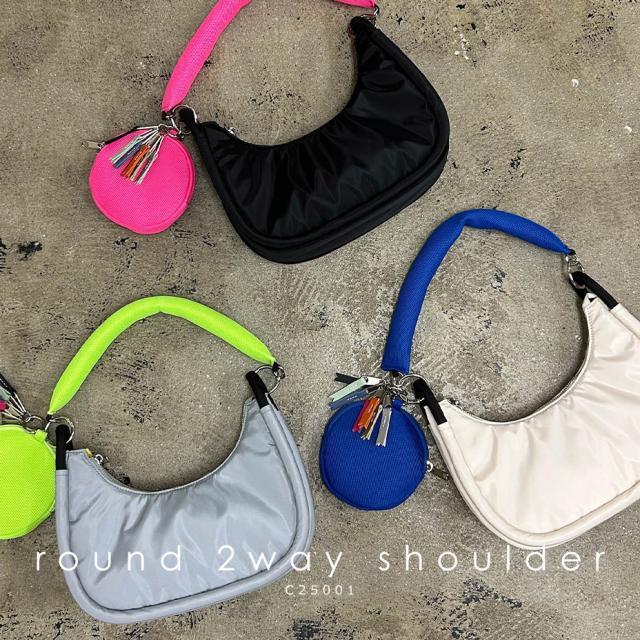 cheek バッグ 2way ショルダーバッグ ショルダー 軽量 ラウンド 軽い