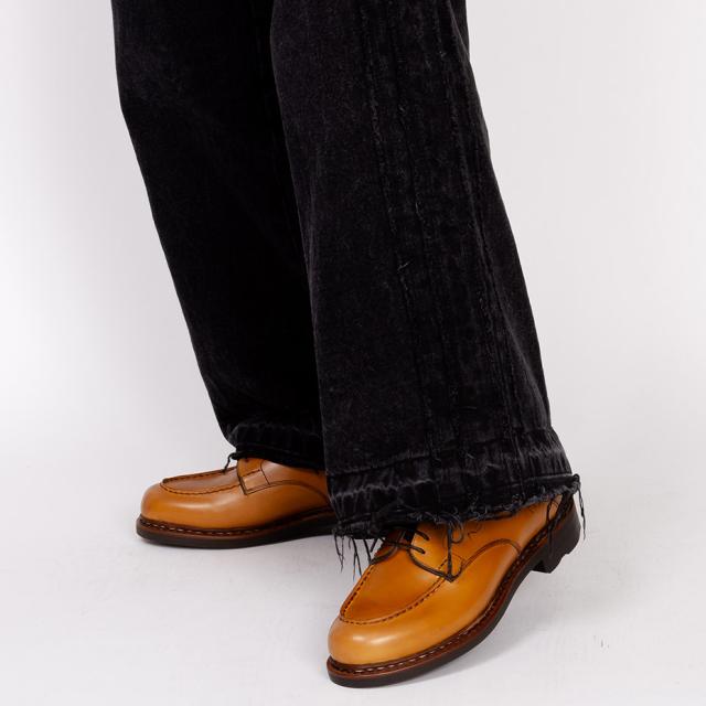 ダービーシューズ エプロン フロント ダービー メンズ Uチップ 革靴