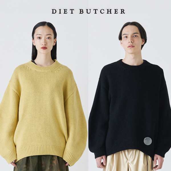 Carving sleeve knit pullover DB82386002 ニット プルオーバー