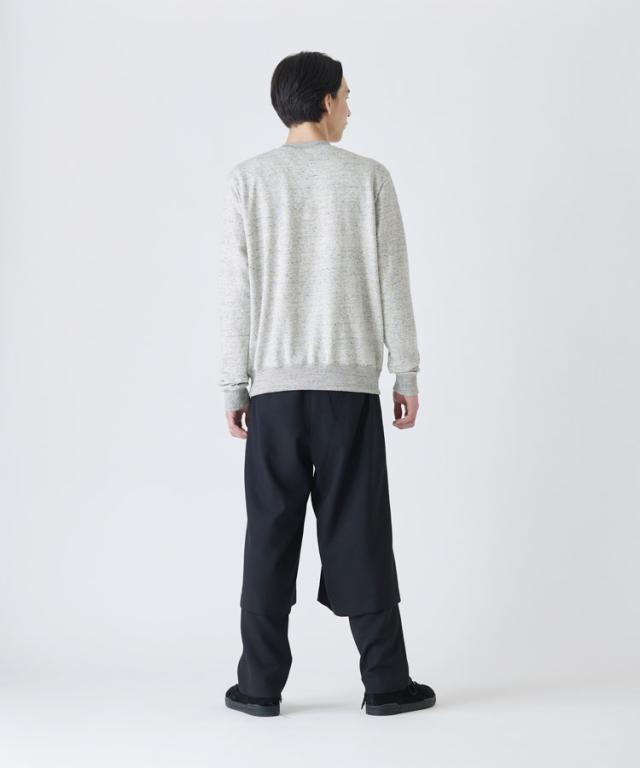 DIET BUTCHER スウェット Lightning detail sweat shirt スウェットシャツ 稲妻 雷 ヴィンテージ調 すっきり シルエット トップス 長袖 ＃04 ＃87 ブラック グレー ホワイト メンズ 紳士 ダイエットブッチャー ブランド 送料無料_8