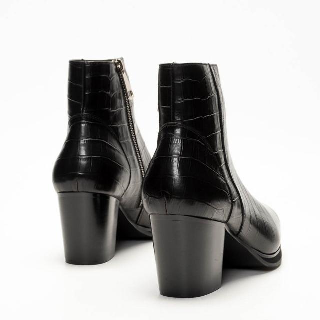 冬新作 新作 endevice ヒールブーツ メンズ ショートブーツ 本革 革靴