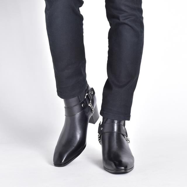 冬新作 新作 endevice ヒールブーツ サイドゴアブーツ 3E 牛革 本革