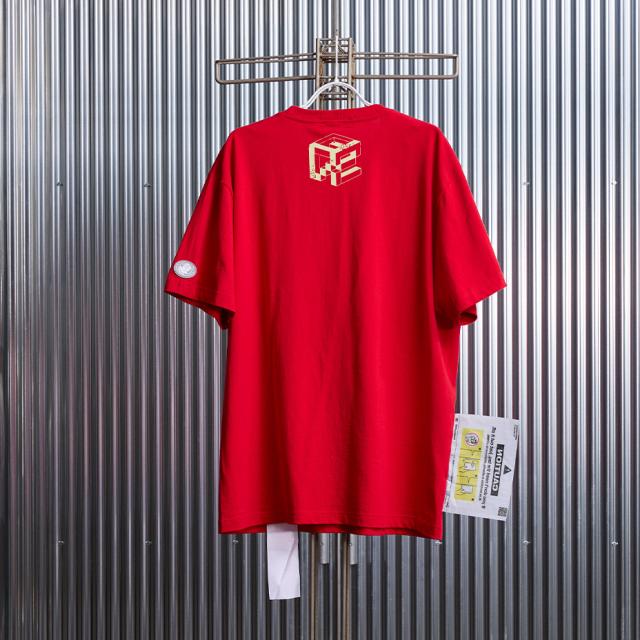 "GOMENNE" I am the one who can manipulate me. FVS16 ブランド FlexibleVisual SPCE フレキシブル ヴィジュアル スペース tシャツ メンズ レディース 半袖 ゆったり おしゃれ 綿100% 丈長め 可愛い プリント カジュアル トップス オーバーサイズ レッド 赤 2025 冬 春 春夏