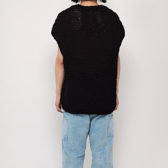 Shoelace Knitted Vest Myne マイン G10VT002 シューレスニットベスト