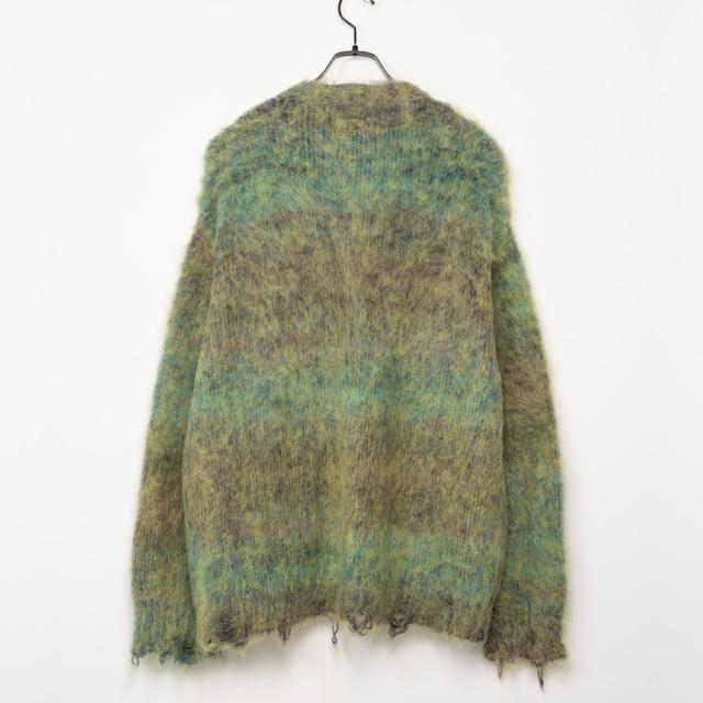 KAMIYA カーディガン Kasuri Mohair Cardigan アウター 羽織