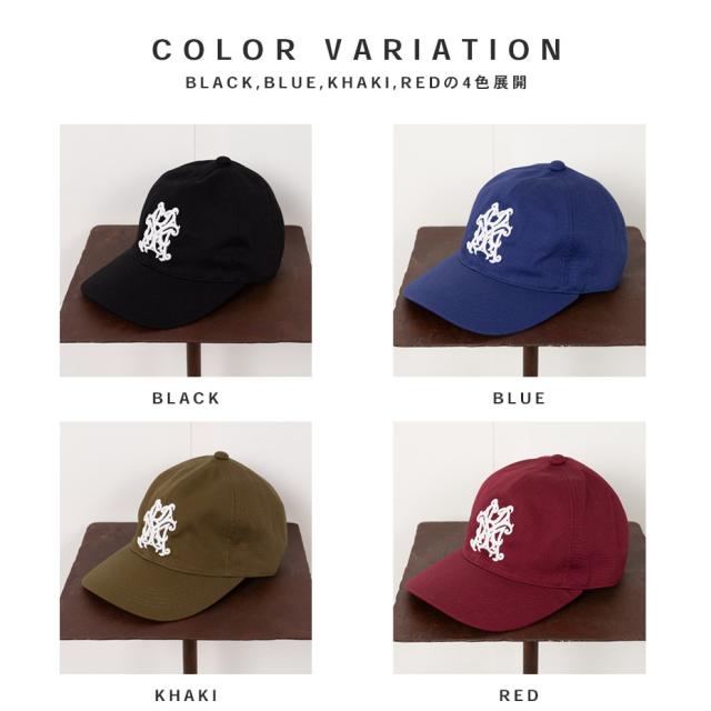 KAMIYA カミヤ KMY Cap キャップ ベースボールキャップ G16CA101 メンズ レディース ブランド CA4LA カシラ コラボ おしゃれ ロゴ 刺繍 カジュアル コットン ブラック 黒 ブルー 青 カーキ レッド 赤 帽子 ぼうし