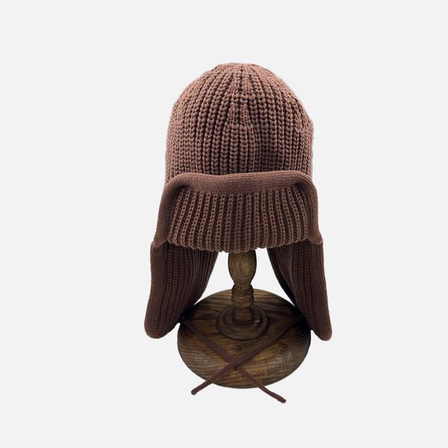 HUNTISM ハンティズム Knit Bomber Cap ニット ボンバーキャップ