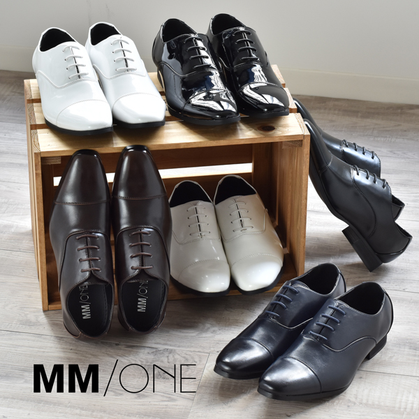 シーンで選べる6色 メンズ ビジネスシューズ ドレスシューズ ストレートチップ ロングノーズ 靴 紳士靴 Mm One エムエムワン エナメル 黒の通販はau Pay マーケット Spiralcode Casual Business Fashon