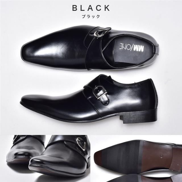 MM/ONE ビジネスシューズ メンズ スリッポン モンクストラップシューズ