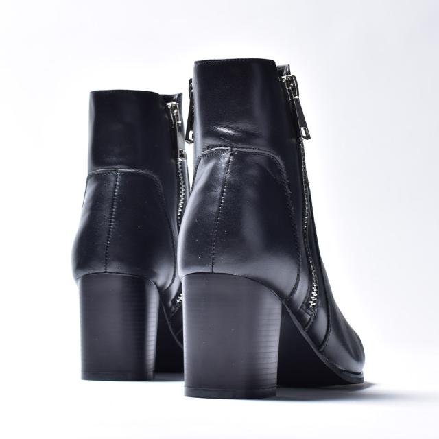 冬新作 新作 endevice 両サイドジップデザイン ヒールブーツ 本