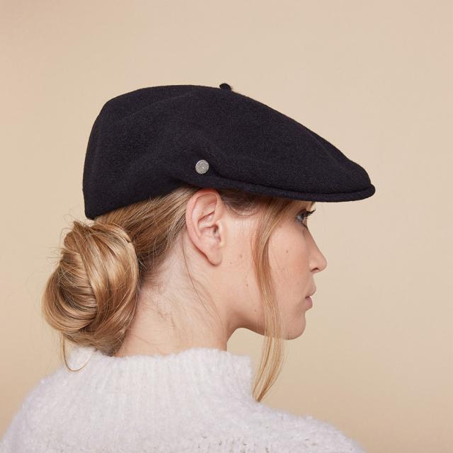 LAULHERE フラットキャップ OLORON オロロン LAU00517 ハンチングハット 日よけ 紫外線対策 小顔効果 ギフト綺麗 上品 レトロ ユニセックス 男女兼用 メンズ レディース 帽子 ボウシ 黒 ブラック ロレール ブランド_6