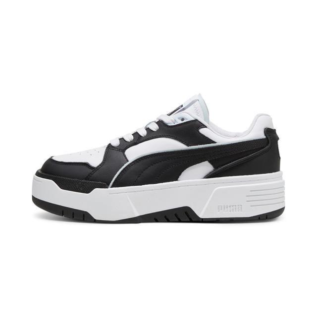 PUMA シーエー フライズ ウィメンズ puma CA. FLYZ 厚底 スニーカー レディース 厚底スニーカー ブランド ローカット ローカットスニーカー コート レザー 本革 CA. FLYZ 靴 シューズ ブラック ホワイト 白 黒 プーマ ブランド_2