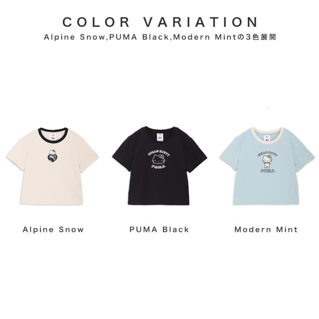 PUMA HELLO KITTY GRAPHIC BABY TEE 631613 プーマ ハローキティ