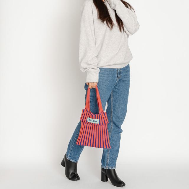 SILNA_minacolo ニットミニトートバッグ 軽量 ニット素材 丈夫