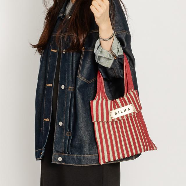 SILNA_minacolo ニットミニトートバッグ 軽量 ニット素材 丈夫