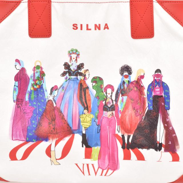 SILNAminacolo シルナ ミナコロ トートバッグ レディース ブランド ショルダーバッグ 肩掛け A4 通勤 通学 大きめ 軽量 縦型 ロゴ カラフル 内ポケット付き かわいい 可愛い 黒 ブラック 赤 レッド 2023 冬 春 送料無料_12