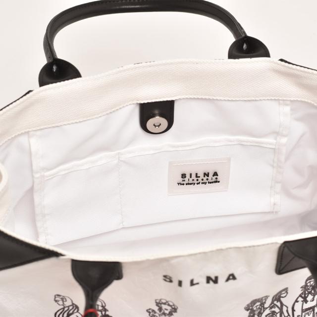 SILNAminacolo シルナ ミナコロ トートバッグ レディース ブランド ショルダーバッグ 肩掛け A4 通勤 通学 大きめ 軽量 縦型 ロゴ カラフル 内ポケット付き かわいい 可愛い 黒 ブラック 赤 レッド 2023 冬 春 送料無料_6