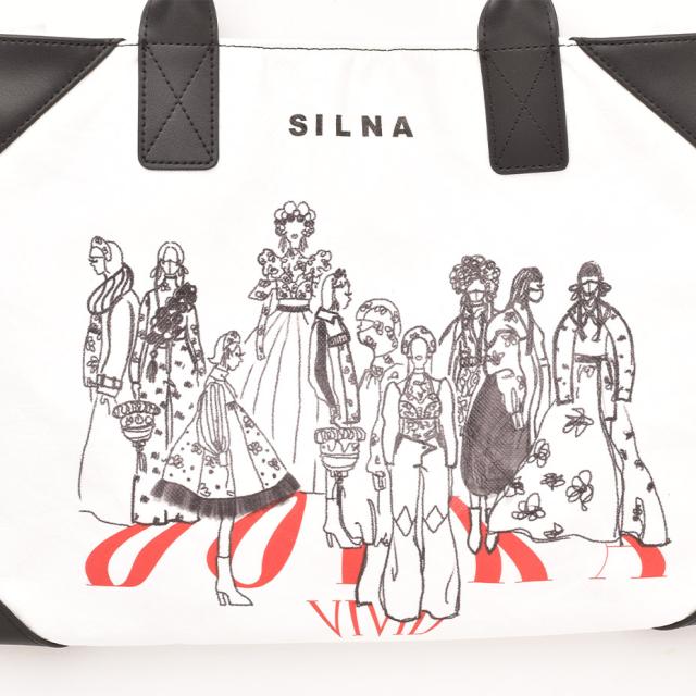 SILNAminacolo シルナ ミナコロ トートバッグ レディース ブランド ショルダーバッグ 肩掛け A4 通勤 通学 大きめ 軽量 縦型 ロゴ カラフル 内ポケット付き かわいい 可愛い 黒 ブラック 赤 レッド 2023 冬 春 送料無料_8