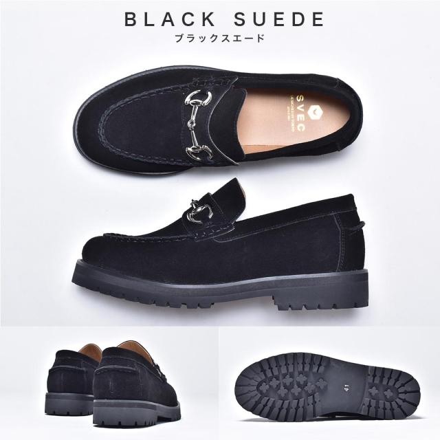SVEC ビットローファー メンズ ローファー 厚底 モカシン スリッポン