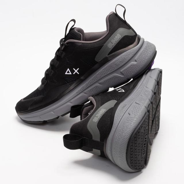 sun68 スニーカー メンズ 厚底 イタリア 靴 メッシュ 厚底スニーカー