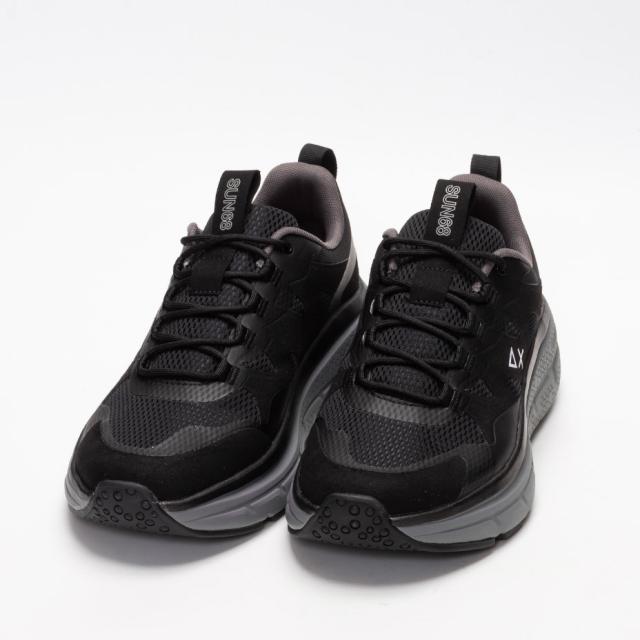 sun68 スニーカー メンズ 厚底 イタリア 靴 メッシュ 厚底