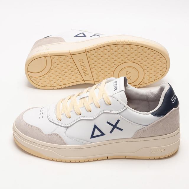 sun68 スニーカー メンズ 厚底 イタリア 靴 革 革靴 厚底スニーカー