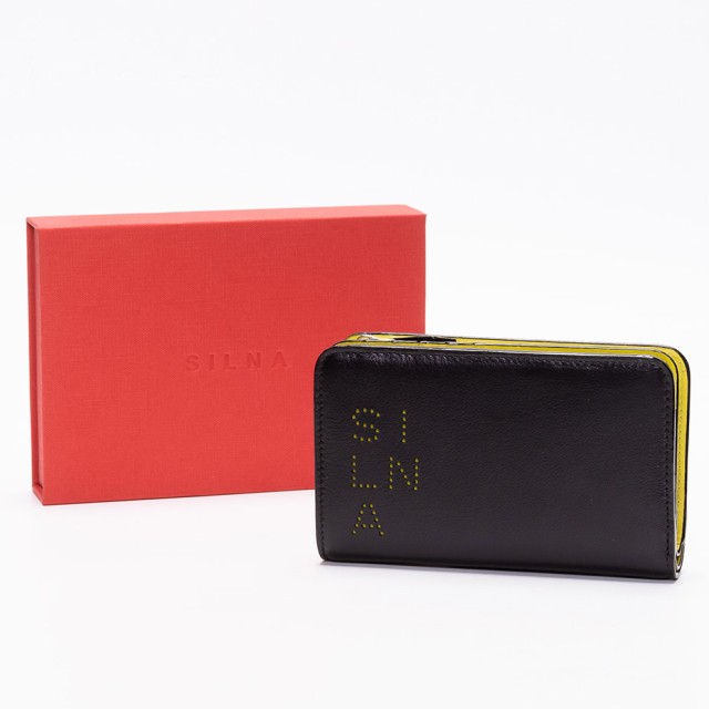 SILNA minacolo 財布 2つ折り財布 バイカラー レディース メンズ