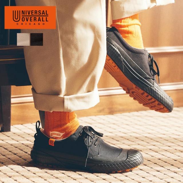 UNIVERSAL OVERALL スニーカー 23〜27cm レディース ユニセックス メンズ 厚底 撥水 ローカット 黒 ブラック茶色 ベージュ おしゃれ 大人の通販は