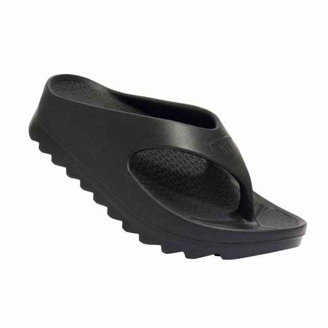 TELIC テリック リカバリーサンダル サンダル リカバリーシューズ リカバリー W-FLIP SHARK ダブルフリップ シャーク トングサンダル 厚底 メンズ シューズ 室内 コンフォートサンダル ビーチサンダル おしゃれ ブランド つっかけ 軽い 軽量 ブラック 黒 靴_1