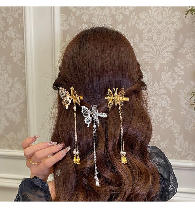 No.965 ぷっくり蝶々チャーム　3ペア No.965 ぷっくり蝶々チャーム 3ペア