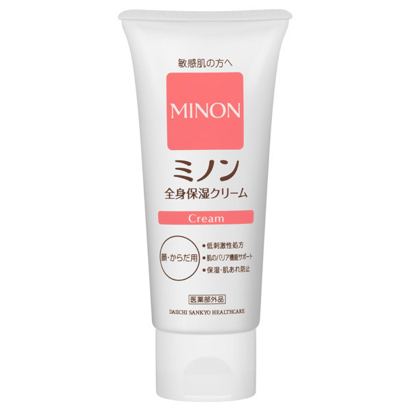 【医薬部外品】８個　90ｇ　ミノン全身保湿クリーム　90ｇ　【送料無料】第一三共ヘルスケア