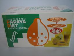 ｐ5倍　送料無料　エフエフ パパイヤダイエット(14袋入）・専用シェーカー付　ｘ6箱