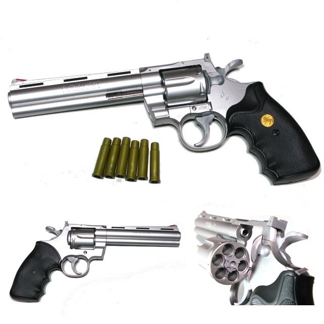 コルト パイソン 6in .357mag シルバー COLT PYTHON HOP-UP エアガン