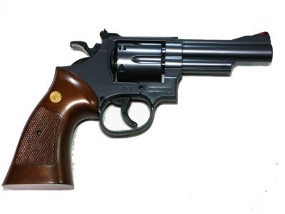 S&W M19 4in コンバットマグナム ウッドタイプグリップ 次元大介の愛銃 