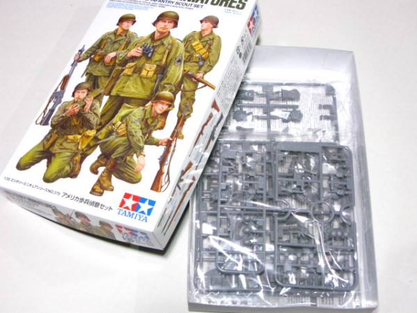 タミヤ1/35 アメリカ歩兵偵察セット　プラモデル完成品 タミヤの「ミリタリーミニチュアシリーズ」より「1/35 アメリカ