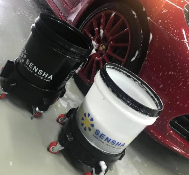 洗車バケツ フルサイズ洗車ケアセット 18Lバケツ 洗車用品 ご家庭用 業務用 洗車用 プロ 自動車 SENSHA BUCKET 車_3
