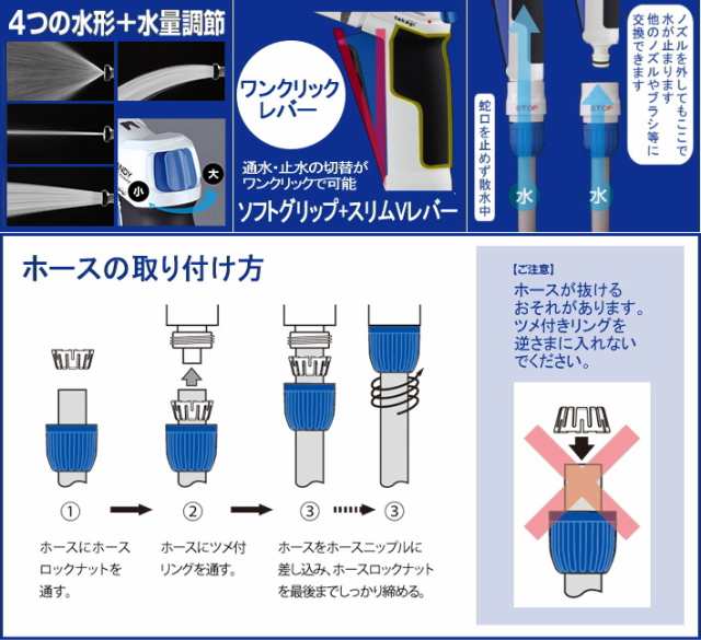 散水シャワー ジョイント 散水ノズル 散水ホース スプリンクラー ポンプ 散水栓 ガーデニング 散水機 水道 洗車用品 家庭菜園 園芸の通販はau Pay マーケット 洗車の王国