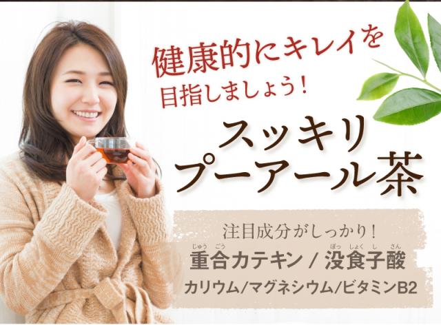 スッキリプーアール茶 ポット用120個入 (W焙煎 重合カテキン 没食子酸 カリウム 蒸気殺菌 健康茶 置き換え プーアル茶 プアール茶 雲南 中国茶 静岡 ティーバッグ ティーパック)《ティーライフ》_17