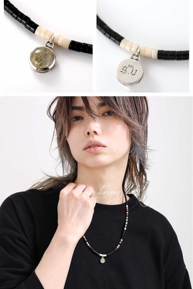 K18 オニキス ネックレス ルチルクォーツ 金線 約16.1g ネット販売済み