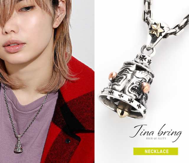 【レビュー投稿で10％ポイント還元】送料無料 【ツーフェイス ベル 】 シルバー925 ペンダント TATTOO チカーノ ギャング クラウン