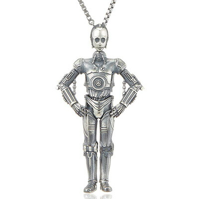 送料無料 Star Wars スターウォーズ ネックレス C 3po シルバー 変形 キャラグッズ Ndsw 219svの通販はau Pay マーケット Olive Popeye