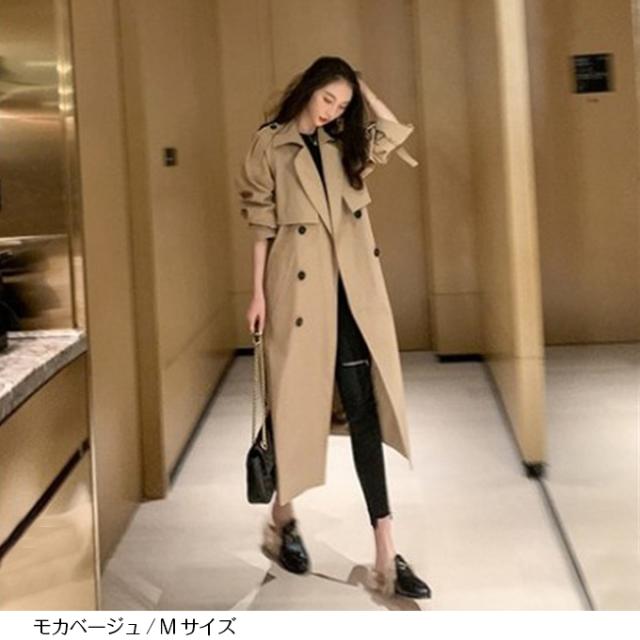 人気新品 スプリングコート 春 トレンチコート ベージュ 大きいサイズ Fucoa Cl