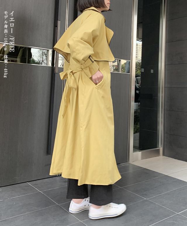 トレンチコート レディース ロング スプリングコート 春 秋 アウター ベルト付き ロングコート ゆったり きれいめ 春新作 送料無料 Ot210の通販はau Pay マーケット Darkangel ダークエンジェル