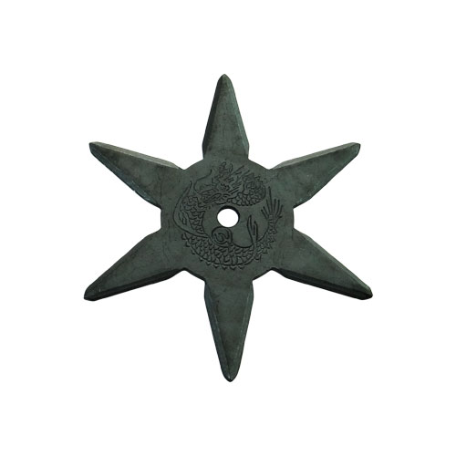 手裏剣 黒いぶし M 9センチ 6角の通販はau Pay マーケット ボディーガード