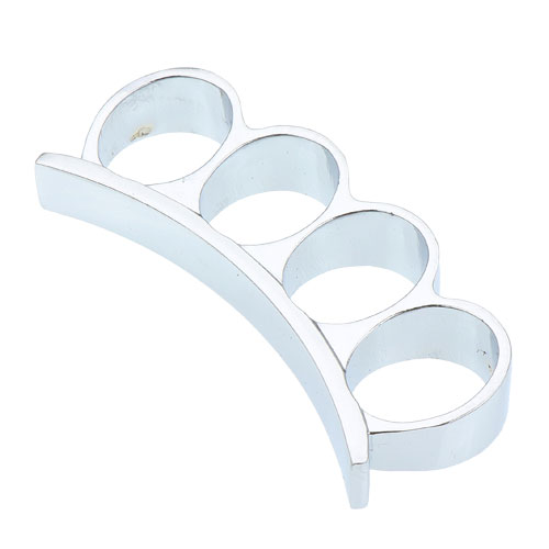 カイザーナックル(O) シルバー　Lサイズ　(H-03LS)【ゆうパケット送料無料】　メリケンサック　ナックルカイザー　ブラスナックルの通販は 6,072円