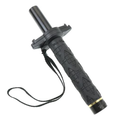 ホワイトウルフ4140カスタムスチール警棒 21 鍔付☆ラバーグリップ