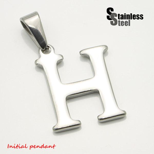 ステンレス イニシャルペンダント 1 銀色h メインメンズ レディース 英語 文字 ブロック体 アルファベット パーツの通販はau Pay マーケット 株式会社ppp