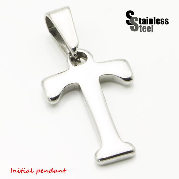 ステンレス イニシャルペンダント 1 銀色t メインメンズ レディース 英語 文字 ブロック体 アルファベット パーツの通販はau Pay マーケット 株式会社ppp